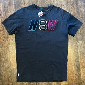 Nike Sports NSW Patch Logo Heavyweight T-shirt Men Large Black Short Sleeve NWT